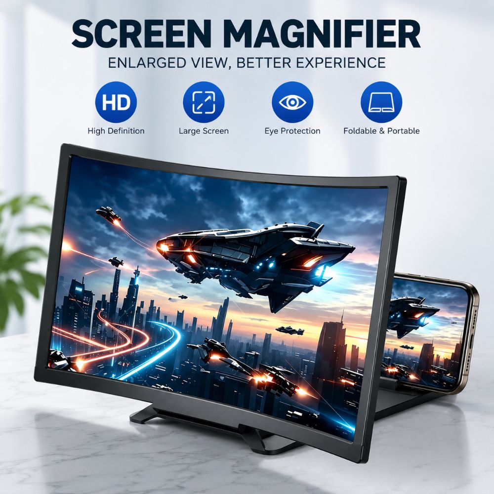 Matte Anti Glare Screen - ขาตั้งขยายหน้าจอ 3D ขนาด 12 นิ้ว เลนส์เฟรสเนล