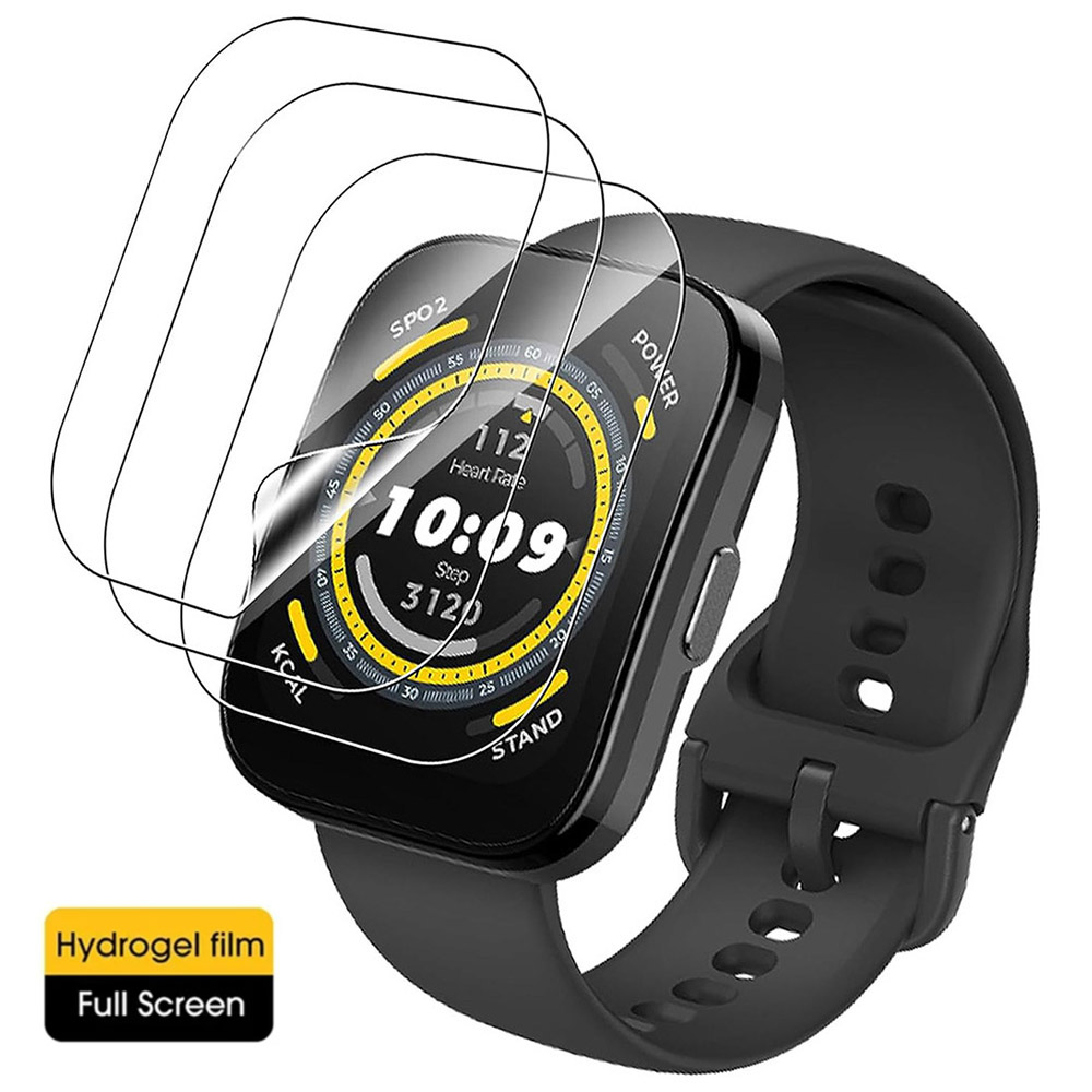 Hydrogel Screen Protector - 3 ชิ้น/แพ็คHydrogelป้องกันฟิล์มสําหรับHuami Amazfit Bip 5 Soft