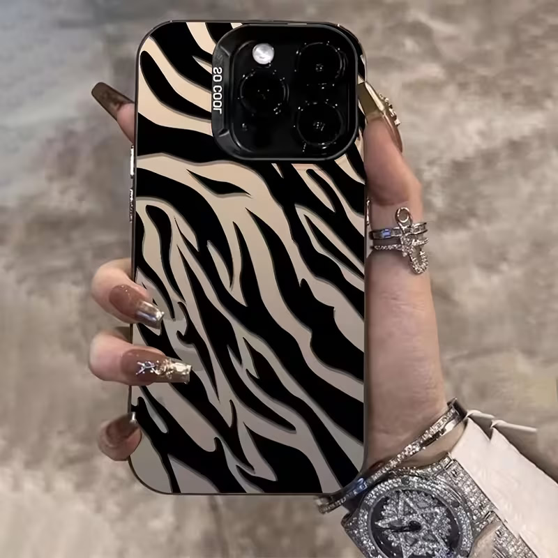เคสกันกระแทก IMD ลายม้าลายสีดำ - Apple Iphone 15 Pro Max บทวิจารณ์และราคา